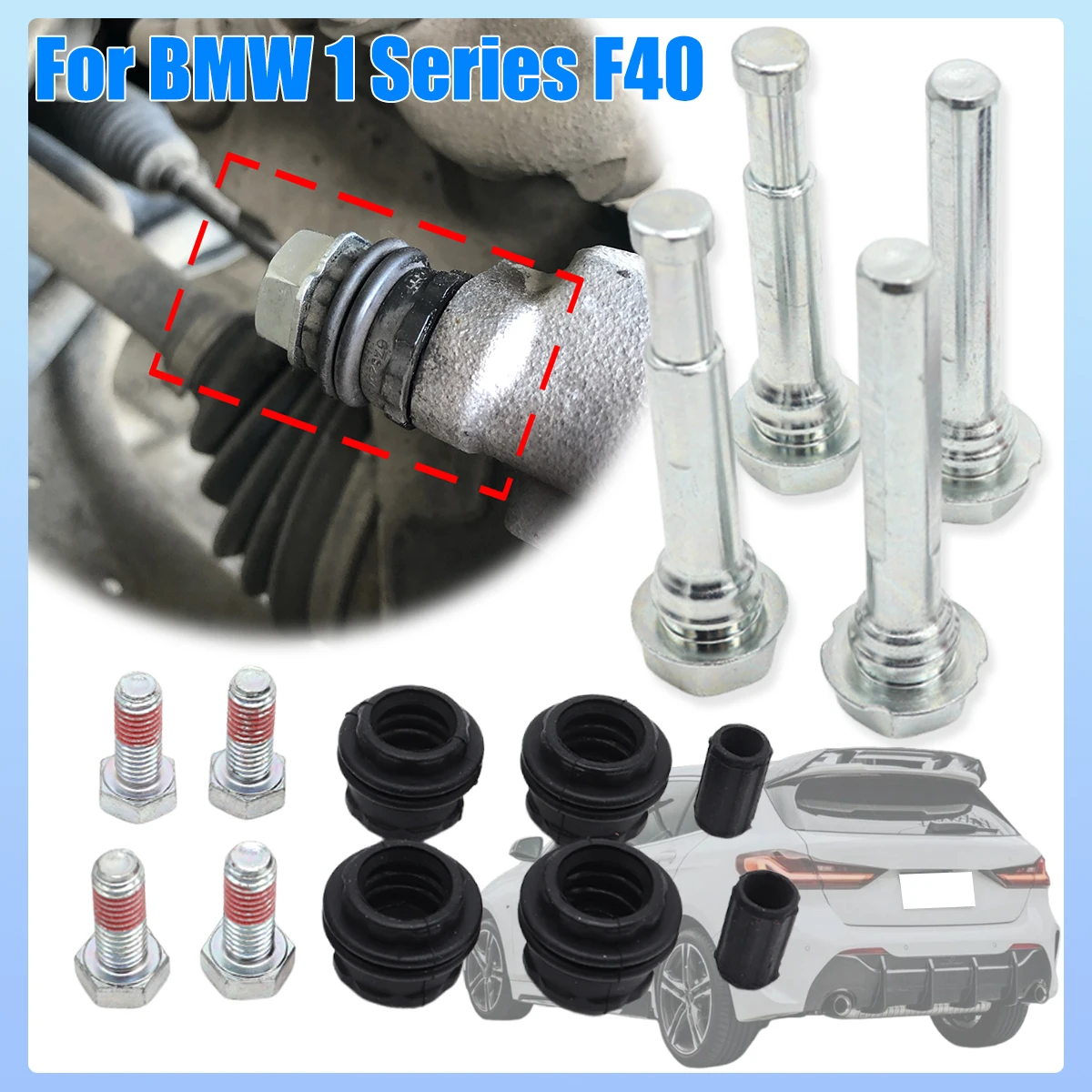 Front Left Right Caliper Cylinder Slider Guide Pin For Disc Housing Bolts Rubber Bushing Boot Seal Kit For BMW 1 SERIES F40 19-
Front Left Right Caliper Cylinder Slider Guide Pin For Disc Housing Bolts Rubber Bushing Boot Seal Kit For BMW 1 SERIES F40 19-