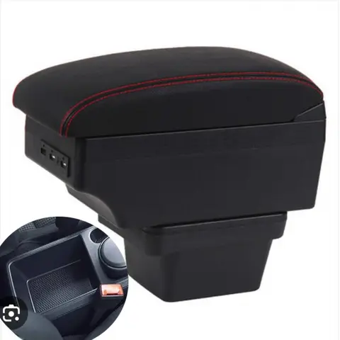 For Caddy 5 2024 Armrest box central Store content box with USB interface