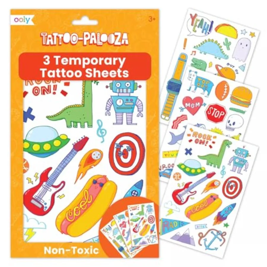 Ooly 50 Temporary Tattoos For,Safe and Non-Toxic Temporary Tattoo, Party Favors Gifts for,Great Goodie Bag Stuffers and Fun Bir
Ooly 50 Temporary Tattoos For,Safe and Non-Toxic Temporary Tattoo, Party Favors Gifts for,Great Goodie Bag Stuffers and Fun Bir