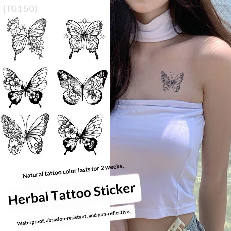 6Pcs Minimalist Black Butterfly Temporary Tattoo Sticker Herbal Floral Butterfly Waterproof Body Art Aesthetic Fake Tattoo【WT】
6Pcs Minimalist Black Butterfly Temporary Tattoo Sticker Herbal Floral Butterfly Waterproof Body Art Aesthetic Fake Tattoo【WT】