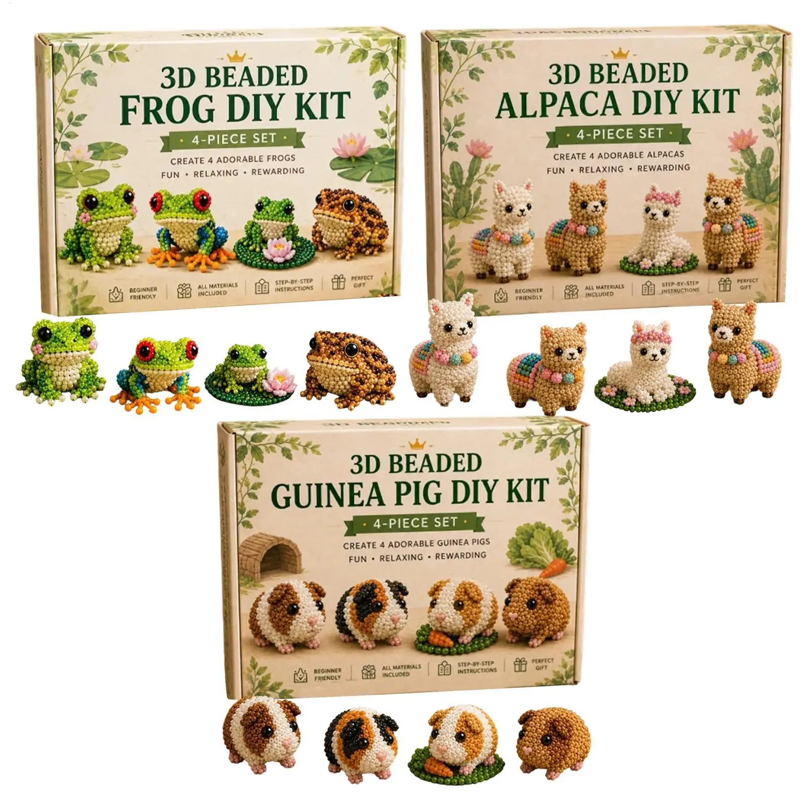Beaded Animals Handmade Tiny Colorful Cute Toy Set Tiny 3D Beaded Animal Kit For Home House Office Classroom Bedroom Living Room
Beaded Animals Handmade Tiny Colorful Cute Toy Set Tiny 3D Beaded Animal Kit For Home House Office Classroom Bedroom Living Room