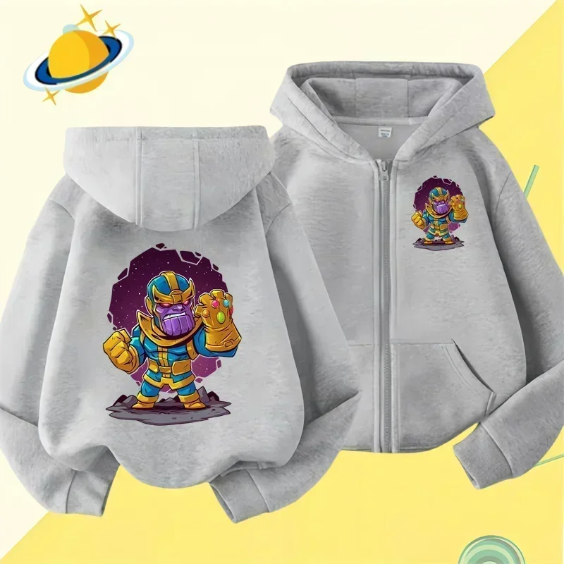 Marvel Anime Kids zipper hoodie Spider-Man print Autumn/Winter long-sleeved sweatshirt Casual top boys and girls clothing
Marvel Anime Kids zipper hoodie Spider-Man print Autumn/Winter long-sleeved sweatshirt Casual top boys and girls clothing