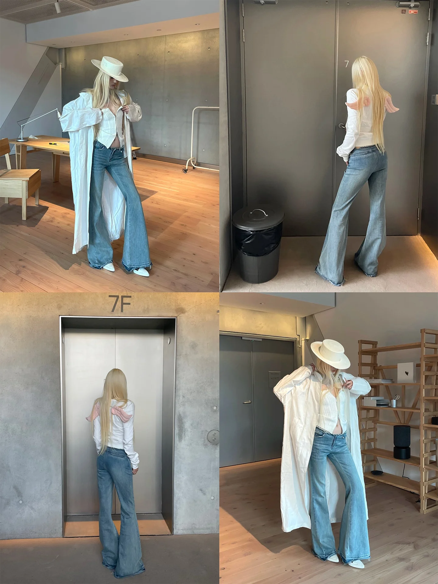 Low Waist Bell Bottom American Style Denim Jeans Women's Slim Fit Retro Cotton Zipper Fly Trousers with Frayed Edges
Low Waist Bell Bottom American Style Denim Jeans Women's Slim Fit Retro Cotton Zipper Fly Trousers with Frayed Edges