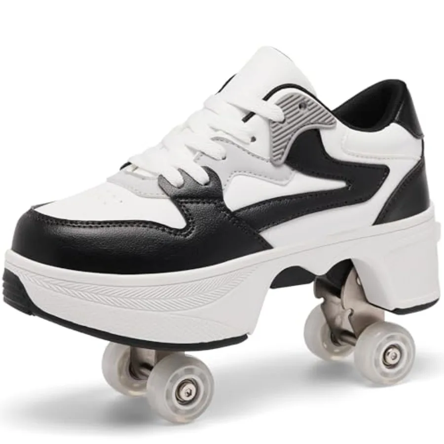 4 Wheel Pop-Up Roller Skate Shoes for Women Men Girls Boy Fashion Outdoor Indoor Quad-Skates for and Adults
4 Wheel Pop-Up Roller Skate Shoes for Women Men Girls Boy Fashion Outdoor Indoor Quad-Skates for and Adults
