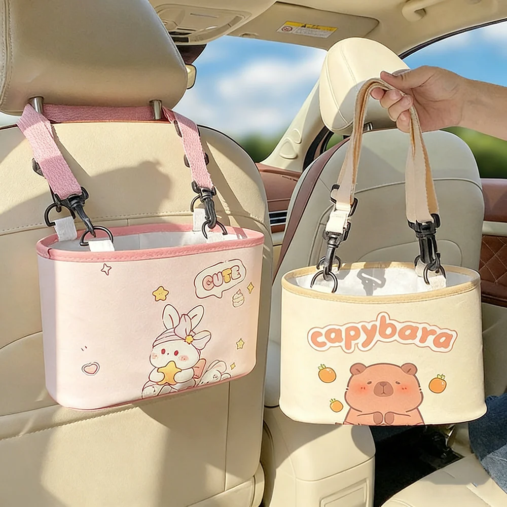 Rabbit Car Organizer Multifunctional Back Seat Hanging Basket Interior Trash Can Kawaii Universal Auto Storage Bag For Stroller
Rabbit Car Organizer Multifunctional Back Seat Hanging Basket Interior Trash Can Kawaii Universal Auto Storage Bag For Stroller