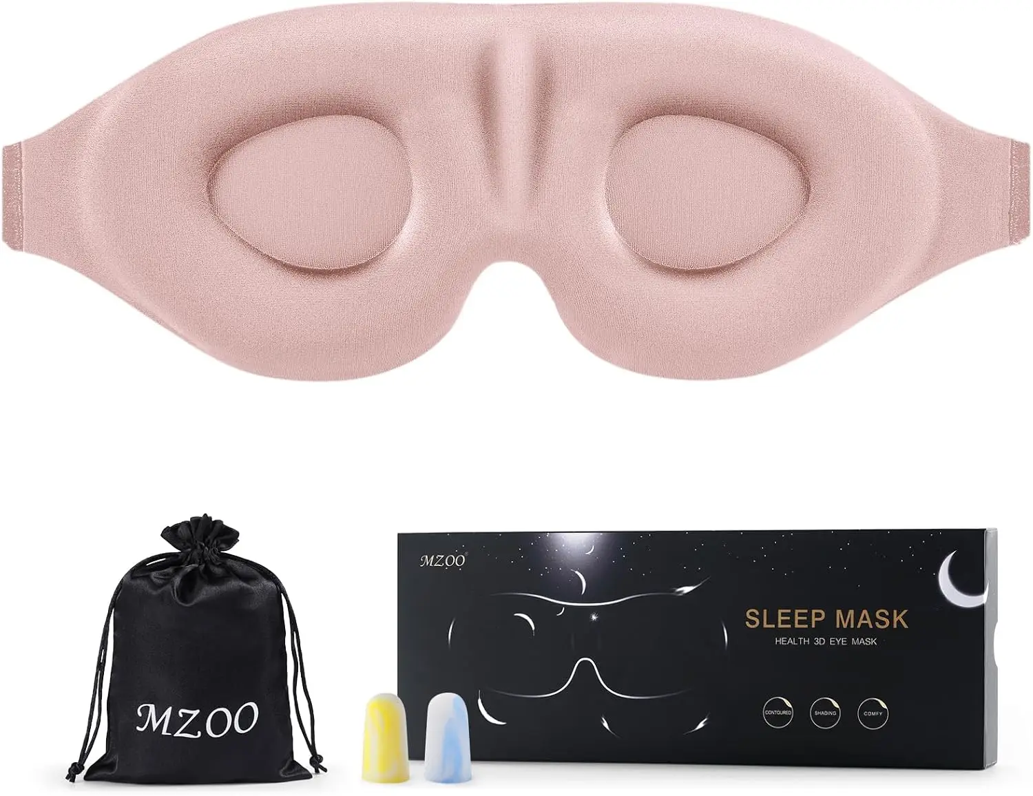 Luxury Sleep Eye Mask for Side Sleeper Men Women, Zero Eye Pressure 3D Sleeping Mask, Light Blocking Patented Design
Luxury Sleep Eye Mask for Side Sleeper Men Women, Zero Eye Pressure 3D Sleeping Mask, Light Blocking Patented Design