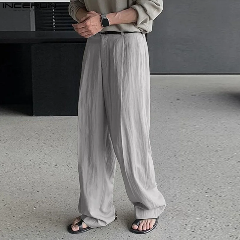 INCERUN Men Casual Pants Summer Spring Men's Clothing Solid Color Long Pants Streetwear Wide Leg Pant Trouser Oversize S-5XL
INCERUN Men Casual Pants Summer Spring Men's Clothing Solid Color Long Pants Streetwear Wide Leg Pant Trouser Oversize S-5XL