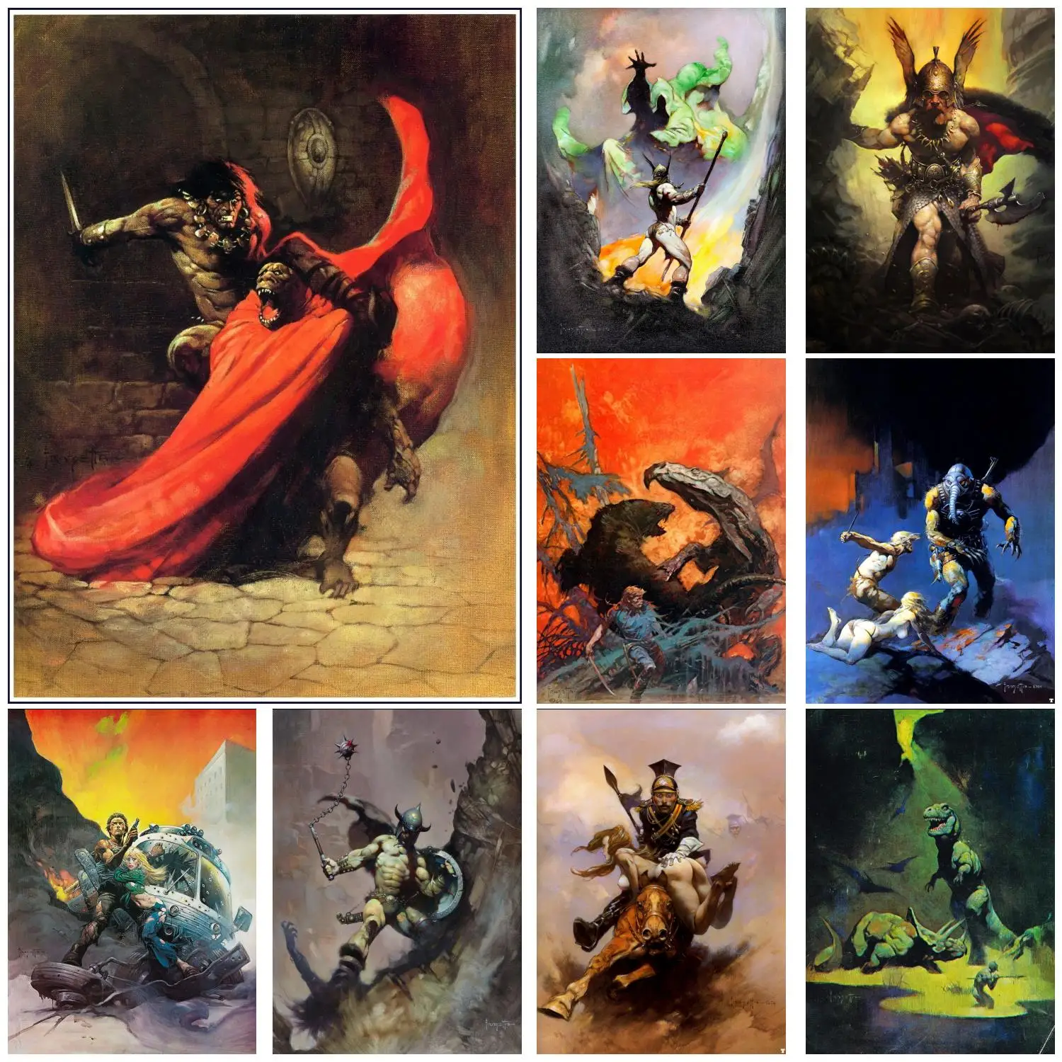 frank frazetta cartoonist Anime Video Game Canvas Art Poster and Wall Art Picture Print Modern Family bedroom Decor Posters
frank frazetta cartoonist Anime Video Game Canvas Art Poster and Wall Art Picture Print Modern Family bedroom Decor Posters