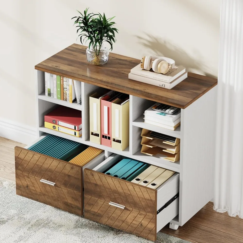 2-Drawer Wood File Cabinet, Mobile Lateral Filing Cabinet for Hanging Letter Size Files,Printer Stand with Open Storage Shelves
2-Drawer Wood File Cabinet, Mobile Lateral Filing Cabinet for Hanging Letter Size Files,Printer Stand with Open Storage Shelves