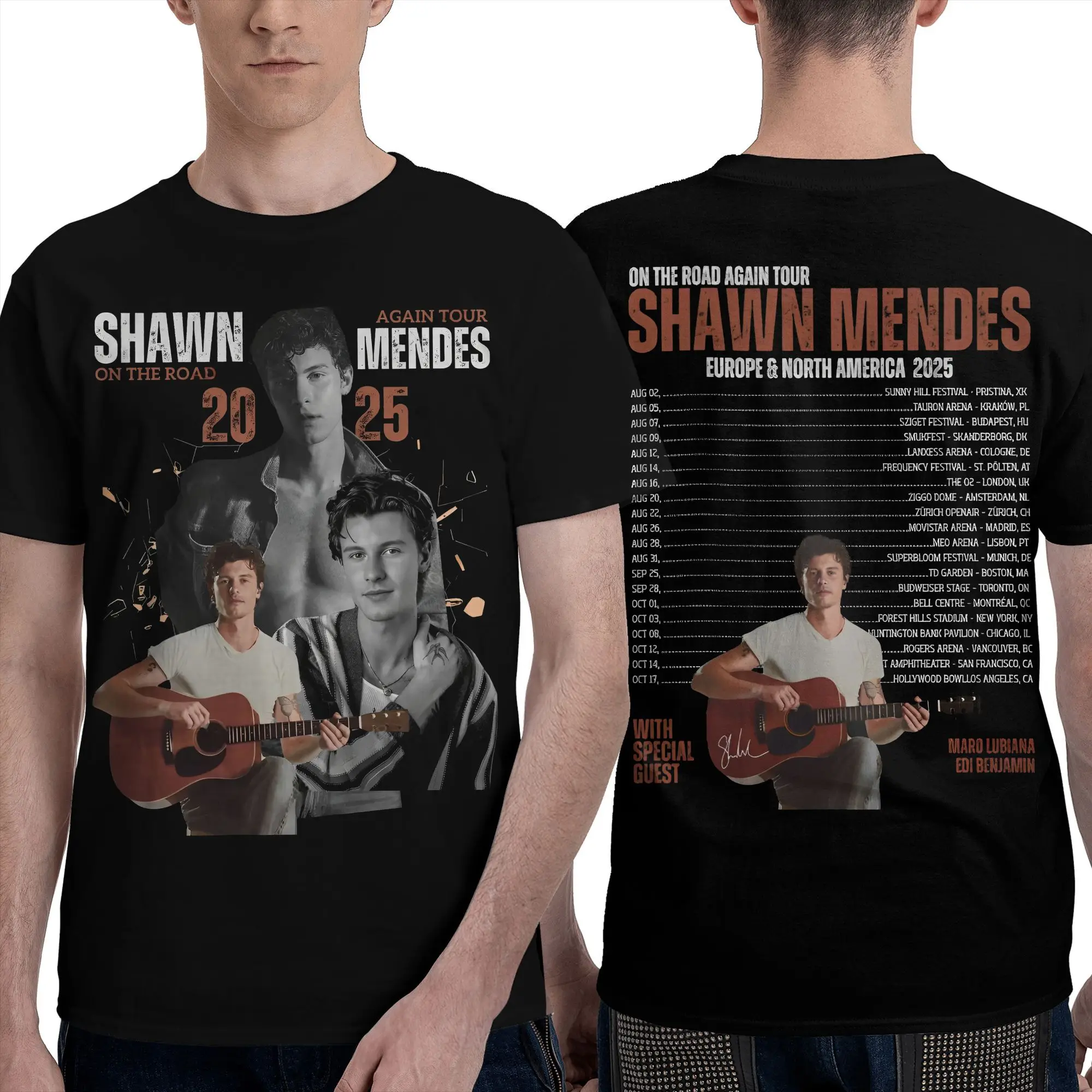On the Road Again Shawn Mendes Tour 2025 футболки с рисунком для мужчин и женщин футболка из 100% хлопка одежда
On the Road Again Shawn Mendes Tour 2025 футболки с рисунком для мужчин и женщин футболка из 100% хлопка одежда