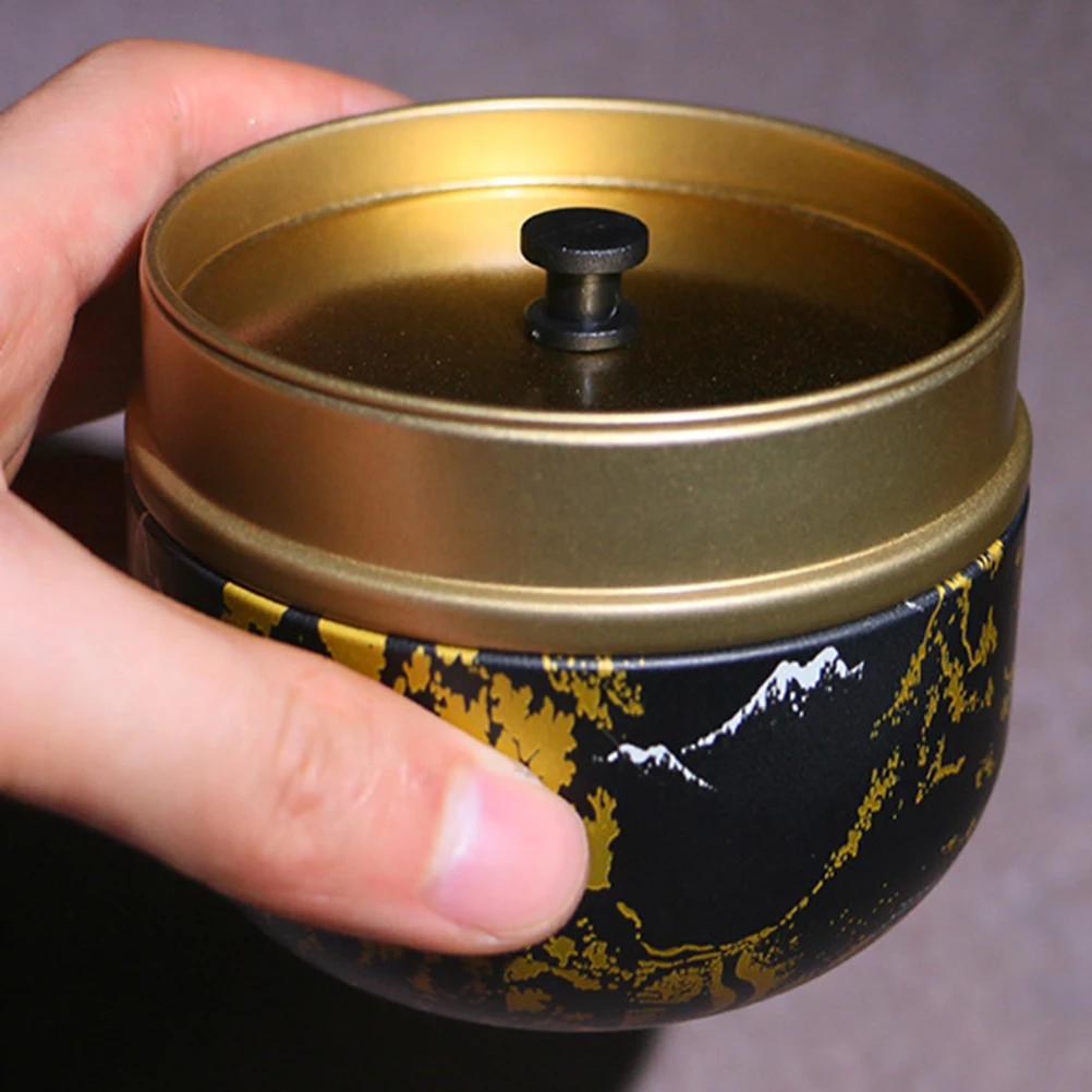 4pcs Round Tea Box Mini Sealed Tinplate Container For Tea Leaves Storage Compact Metal Jar With Lid Mountain Yellow
4pcs Round Tea Box Mini Sealed Tinplate Container For Tea Leaves Storage Compact Metal Jar With Lid Mountain Yellow