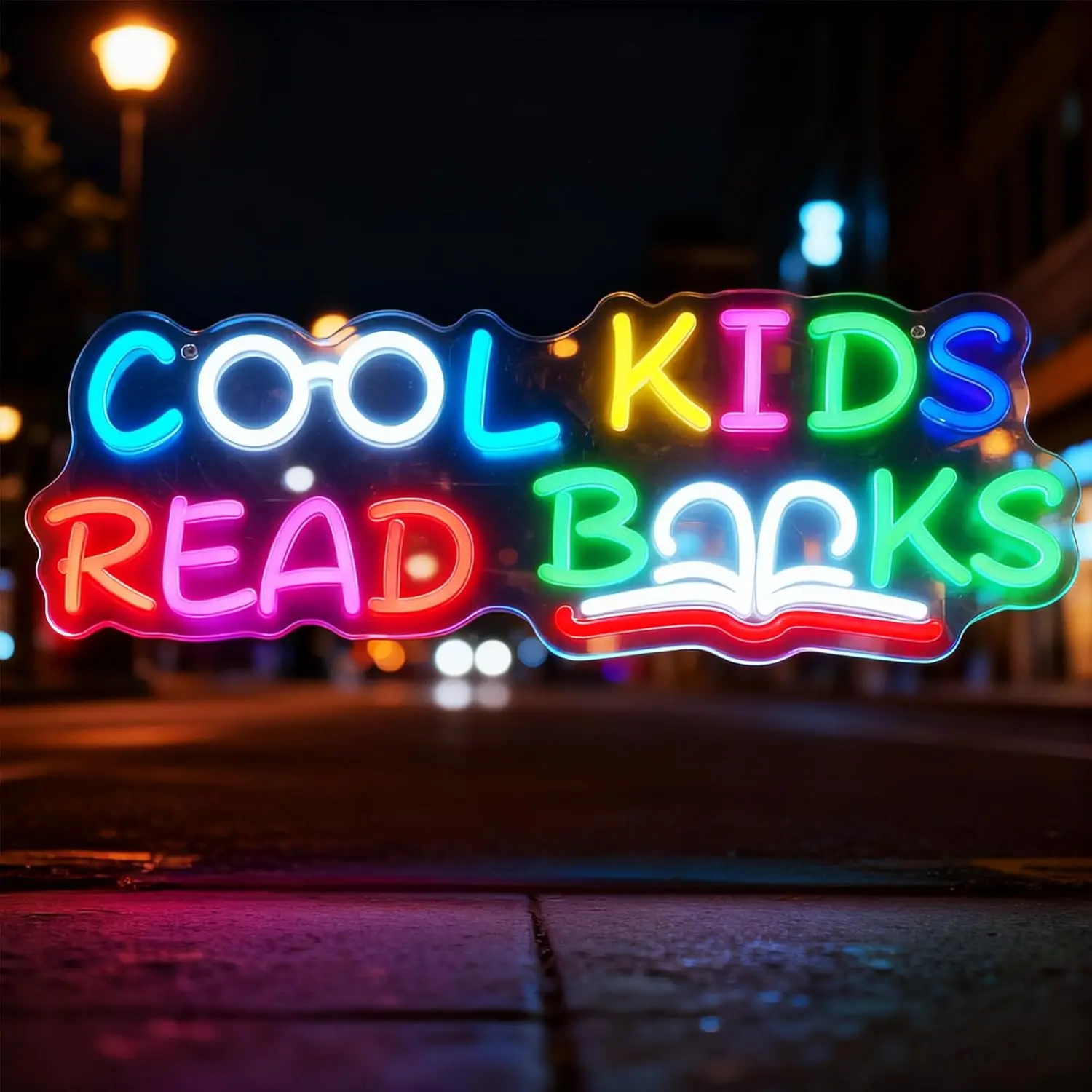 Cool Kid Read Book Neon Sign Rainbow LED Neon Light for Teen Room Game Room Study Room Bedrooms Commercial Bookstore Wall Decor
Cool Kid Read Book Neon Sign Rainbow LED Neon Light for Teen Room Game Room Study Room Bedrooms Commercial Bookstore Wall Decor