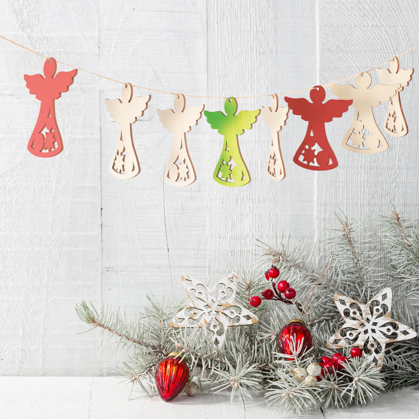 30 Pcs Christmas Angel Patch Diy Graffiti Slices Wood Hanging Ornaments Cutouts for Crafts Unfinished Supplies
30 Pcs Christmas Angel Patch Diy Graffiti Slices Wood Hanging Ornaments Cutouts for Crafts Unfinished Supplies