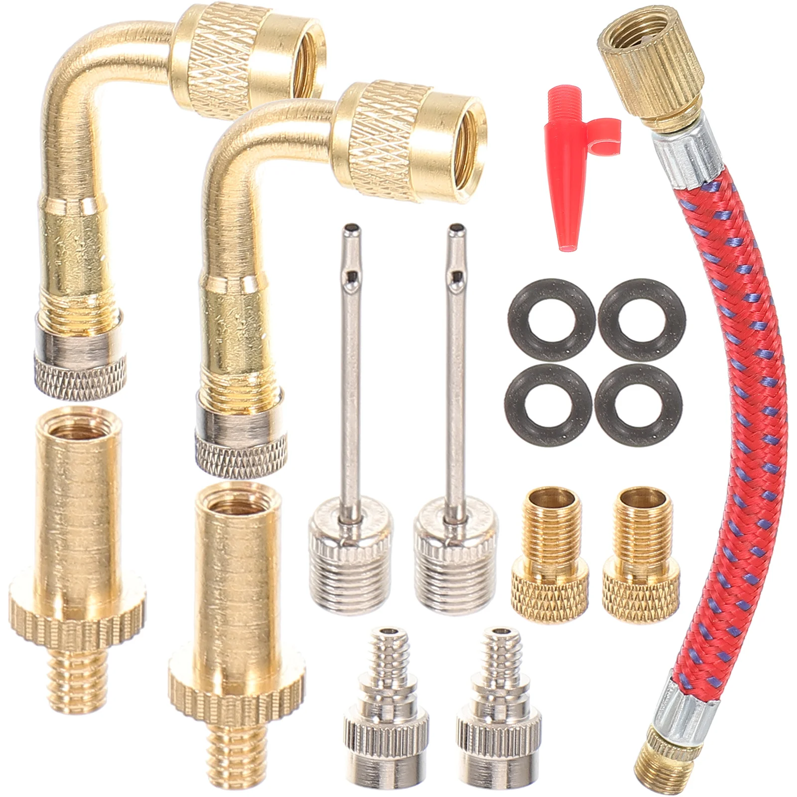 16PCS Bike Valve Adapter Kit Universal Fit Inflation Tube for Pump Car Air Compressor Easy Install Nylon Alloy Construction
16PCS Bike Valve Adapter Kit Universal Fit Inflation Tube for Pump Car Air Compressor Easy Install Nylon Alloy Construction