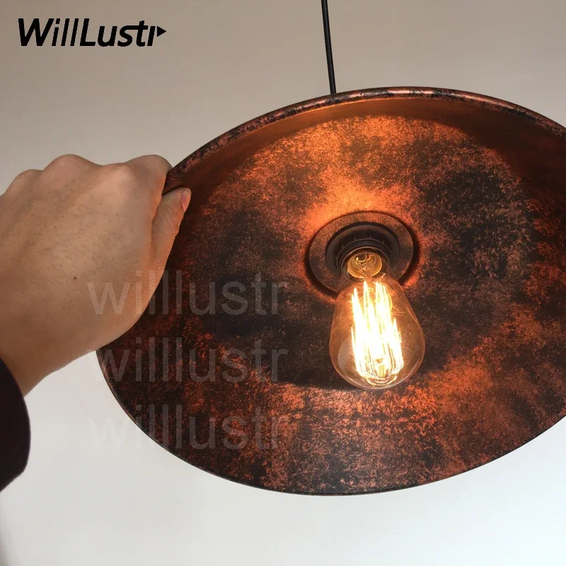 Rust Iron Pendant Lamp Vintage Metal Suspension Light Loft Hotel Bar Cafe Restaurant Dining Room Hanging Ceiling Chandelier
Rust Iron Pendant Lamp Vintage Metal Suspension Light Loft Hotel Bar Cafe Restaurant Dining Room Hanging Ceiling Chandelier