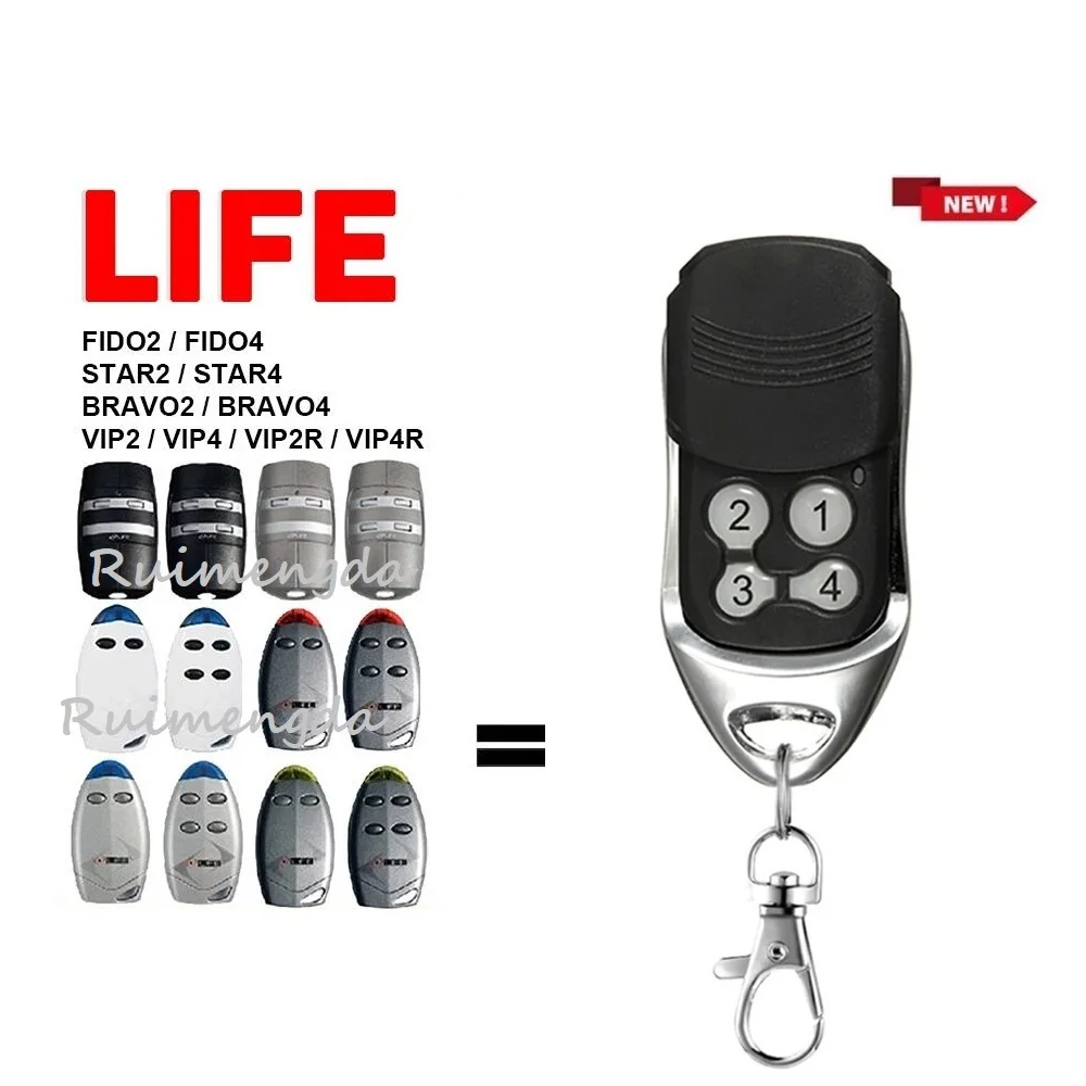 LIFE gate Remote control LIFE FIDO2 VIP2 VIP4 STAR2 BRAVO4 Rolling code 433.92MHz garage command Handheld transmitter
LIFE gate Remote control LIFE FIDO2 VIP2 VIP4 STAR2 BRAVO4 Rolling code 433.92MHz garage command Handheld transmitter