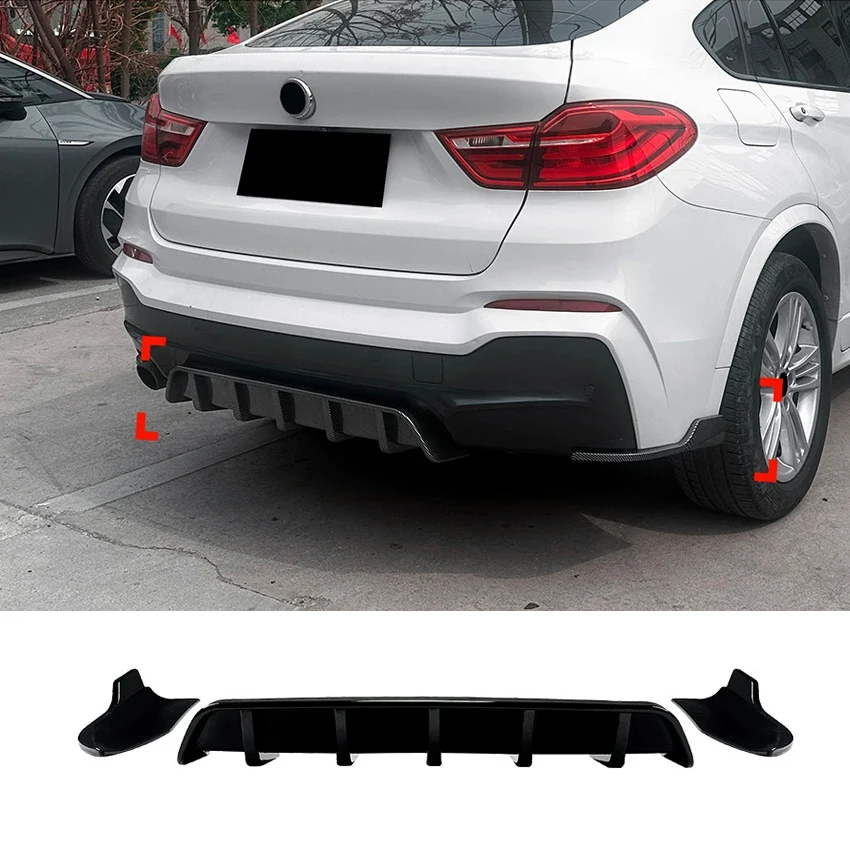 For BMW X4 F26 2014-2018 Car Rear Bumper Lip Diffuser Blade Spoiler M Sport Splitter Auto Accessories Body Kits Tuning Black
For BMW X4 F26 2014-2018 Car Rear Bumper Lip Diffuser Blade Spoiler M Sport Splitter Auto Accessories Body Kits Tuning Black