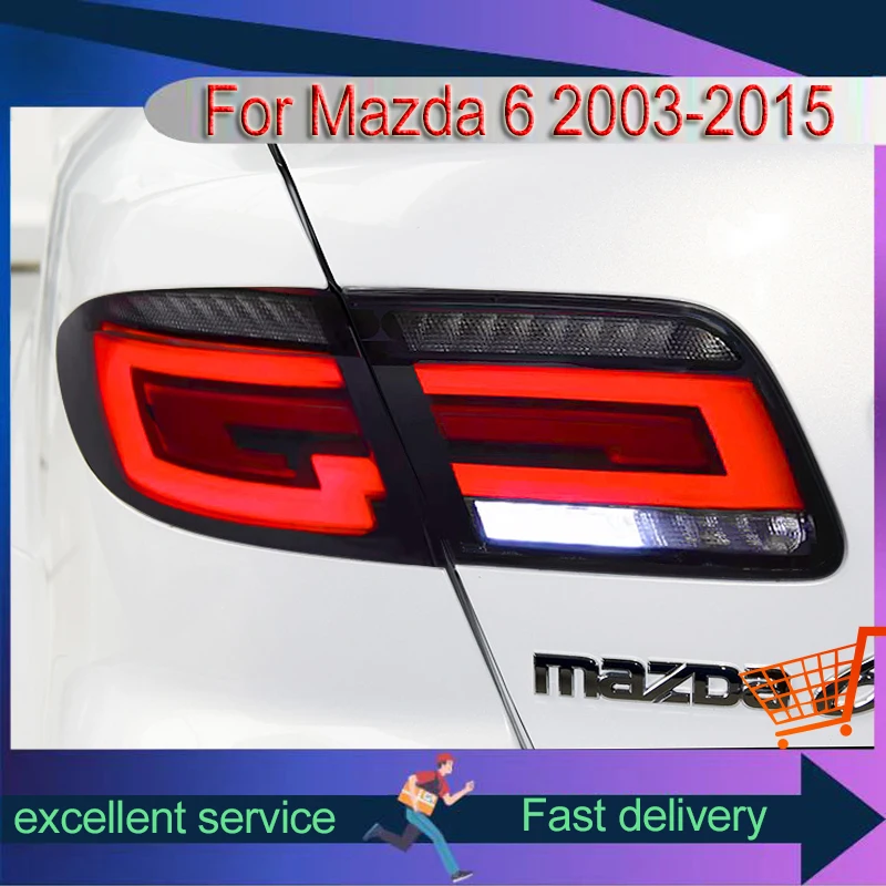 2003-2015 Car Taillights Styling for Mazda 6 Mazda6 LED DRL Assembly Modified Dynamic Turn Signal Rear Lamp Auto Accessories
2003-2015 Car Taillights Styling for Mazda 6 Mazda6 LED DRL Assembly Modified Dynamic Turn Signal Rear Lamp Auto Accessories