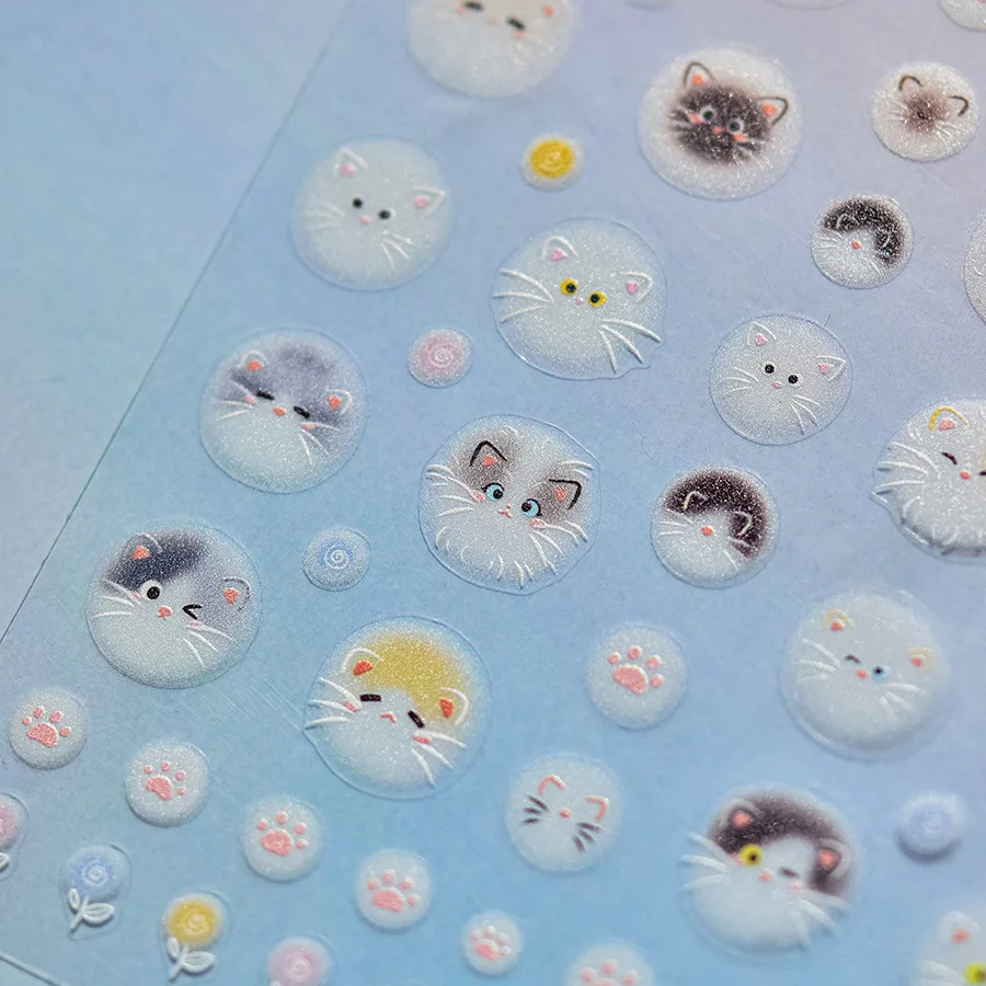1pcs 5D Kawaii Pompom Cat Nail Art Stickers Cartoon Japanese Lines Flower Self Adhesive Nail Decoration Slider Decals DIY Parts
1pcs 5D Kawaii Pompom Cat Nail Art Stickers Cartoon Japanese Lines Flower Self Adhesive Nail Decoration Slider Decals DIY Parts