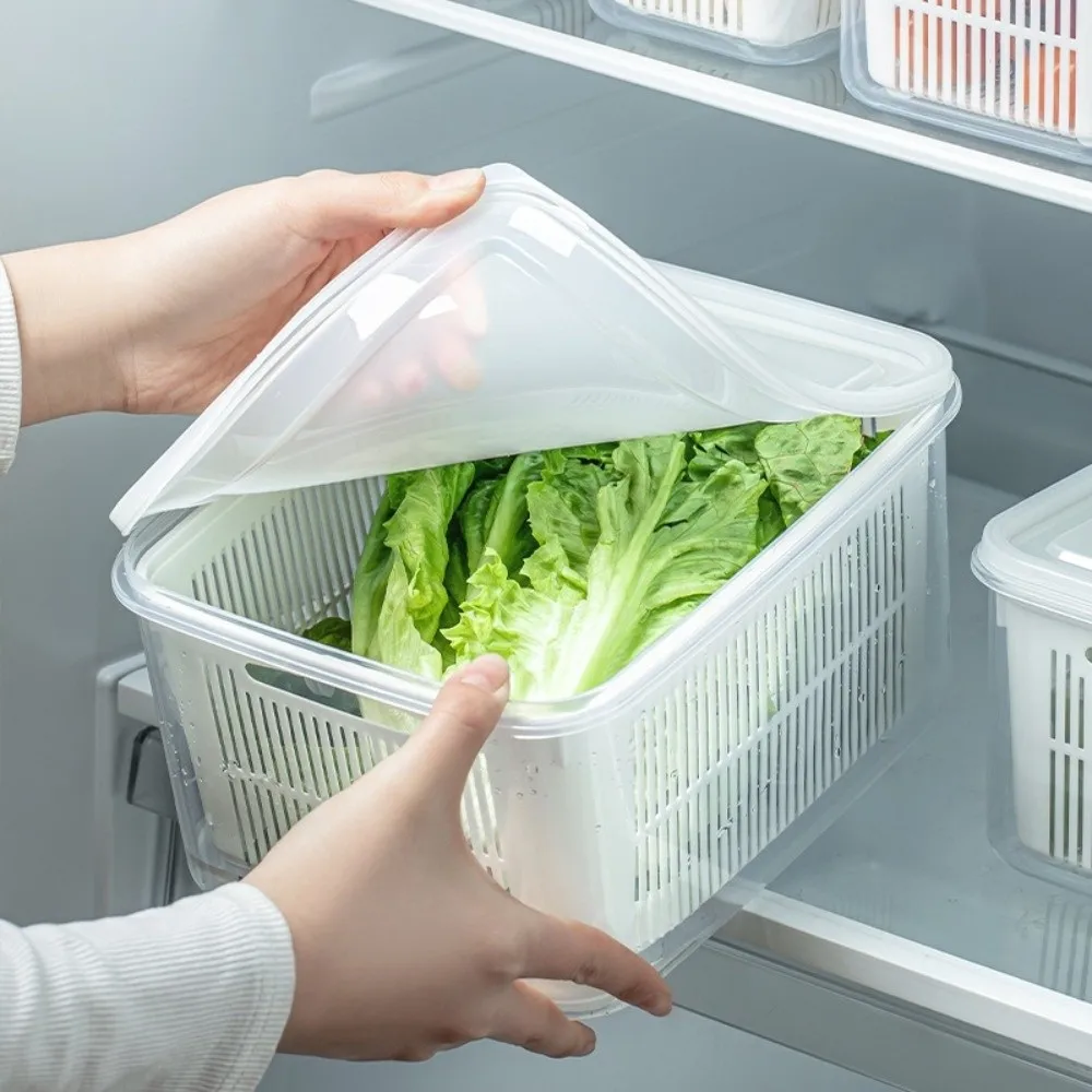 Plastic Fruit Vegetable Storage Containers Large Keeper Fresh Fridge Storage Box BPA-Free Leakproof Storage Containers
Plastic Fruit Vegetable Storage Containers Large Keeper Fresh Fridge Storage Box BPA-Free Leakproof Storage Containers