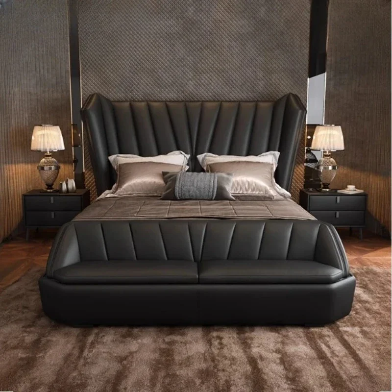 Headboard Luxury Double Bed King Size Shelves Full Frames Twin Double Bed Lit Wooden Modern Cama De Casal Bedroom Furniture
Headboard Luxury Double Bed King Size Shelves Full Frames Twin Double Bed Lit Wooden Modern Cama De Casal Bedroom Furniture