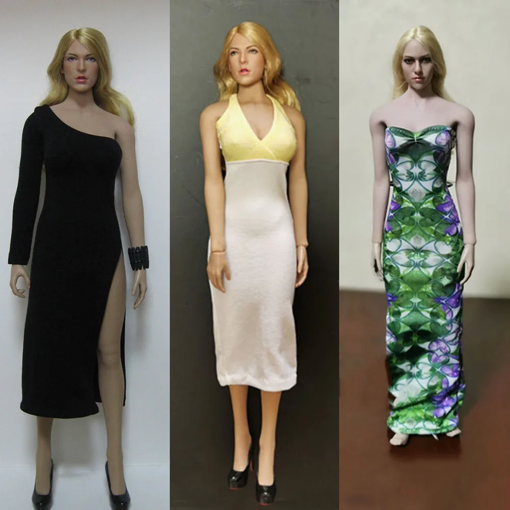 1/6 Scale Women Solider Dress Sexy Evening Party Dress Sleeveless Slim Solid Color For 12Inch Action Figure Model
1/6 Scale Women Solider Dress Sexy Evening Party Dress Sleeveless Slim Solid Color For 12Inch Action Figure Model