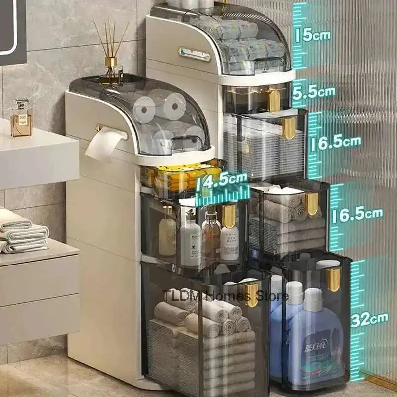 Nordic Storage Cabinet Bathroom Ultra-narrow Gap Storage Racks Minimalist Home Bathroom Furniture Drawer-type Organizers Shelves
Nordic Storage Cabinet Bathroom Ultra-narrow Gap Storage Racks Minimalist Home Bathroom Furniture Drawer-type Organizers Shelves