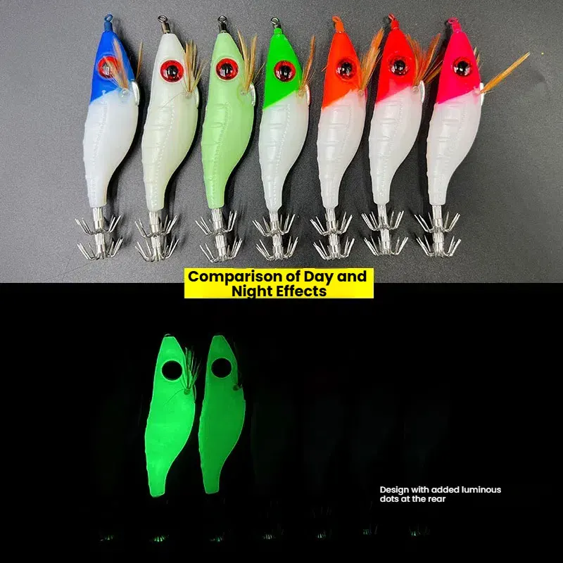 7 шт., 10 см, светящиеся приманки для кальмара, светящиеся креветки для морской рыбалки, флуоресцентный набор рукавов для каракатицы, осьминога
7 шт., 10 см, светящиеся приманки для кальмара, светящиеся креветки для морской рыбалки, флуоресцентный набор рукавов для каракатицы, осьминога