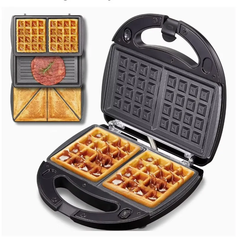 Factory Direct Three-in-One Household Plastic Sandwich Waffle & Steak Maker Multi-Function Light Breakfast Cross-Border Machine
Factory Direct Three-in-One Household Plastic Sandwich Waffle & Steak Maker Multi-Function Light Breakfast Cross-Border Machine