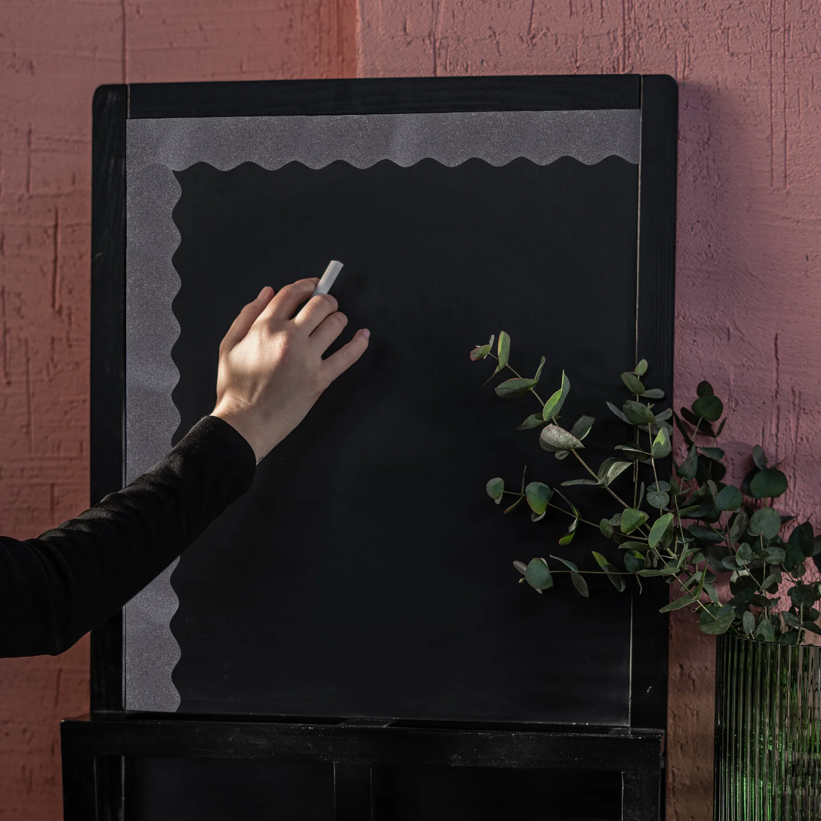 1 Roll Non-Adhesive Glitter Blackboard Border Paper Replaceable Bulletin Board Trim Classroom Decorative Supply
1 Roll Non-Adhesive Glitter Blackboard Border Paper Replaceable Bulletin Board Trim Classroom Decorative Supply