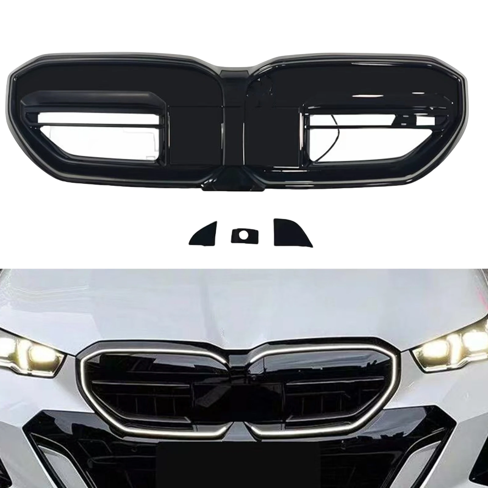 Front Kidney Grille Racing Grill with LED Light For 2024-2026 BMW 5 Series I5 G60 G61 M60 530i 540i Upper Bumper Hood Mesh Grid
Front Kidney Grille Racing Grill with LED Light For 2024-2026 BMW 5 Series I5 G60 G61 M60 530i 540i Upper Bumper Hood Mesh Grid