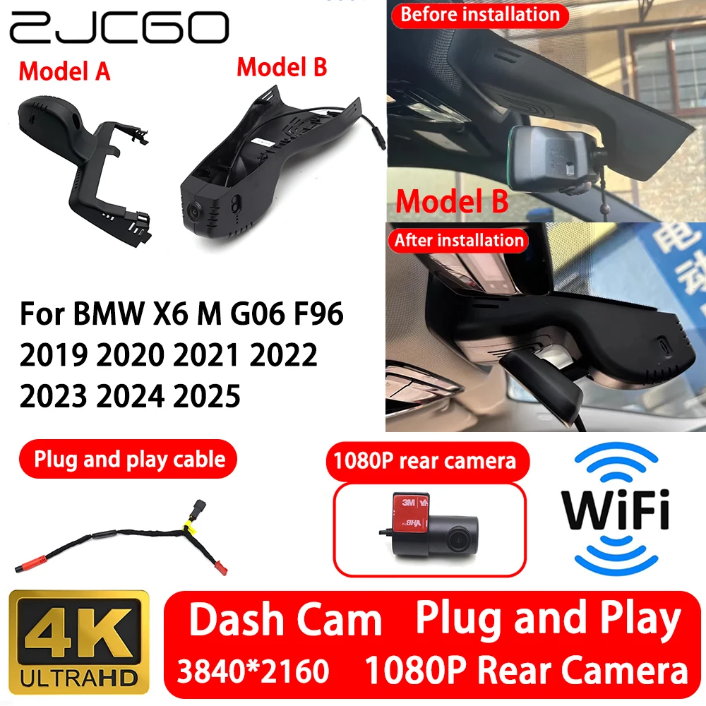 for BMW X6 M G06 F96 2019 2020 2021 2022 2023 2024 2025 4K Front Rear Camera Dash Cam Wifi Plug and Play Recorder Loop Recording
for BMW X6 M G06 F96 2019 2020 2021 2022 2023 2024 2025 4K Front Rear Camera Dash Cam Wifi Plug and Play Recorder Loop Recording