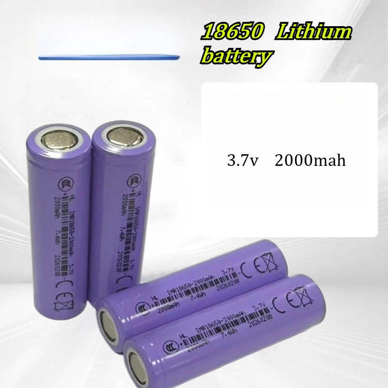 18650 Battery Full Capacity 2000mAh A Product 3.7V Rechargeable Flat Head High Quality Stable Long Range Battery
18650 Battery Full Capacity 2000mAh A Product 3.7V Rechargeable Flat Head High Quality Stable Long Range Battery