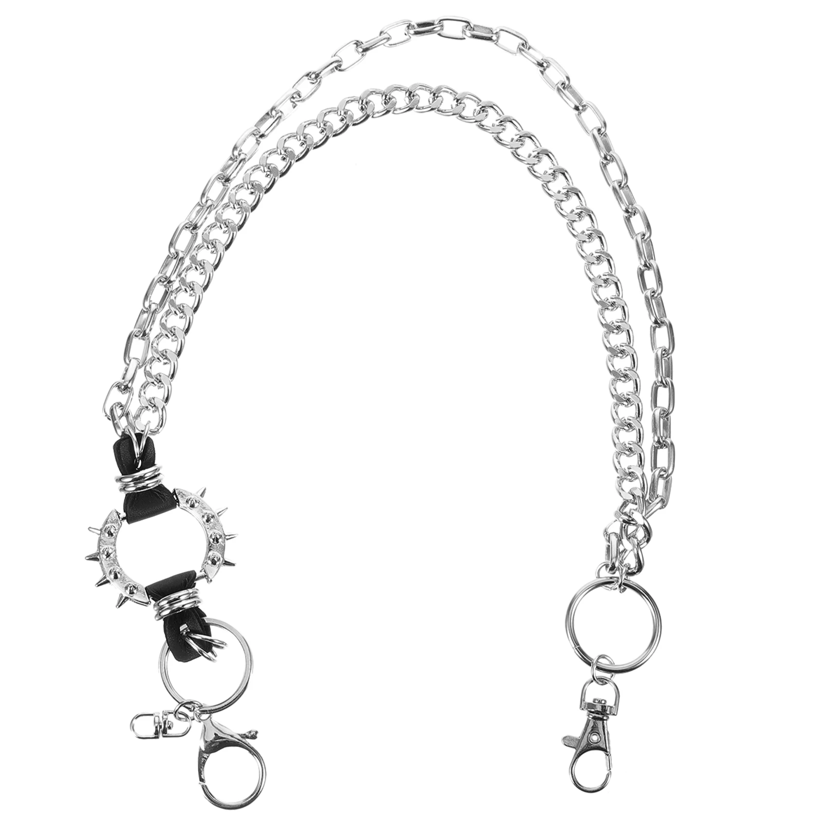 Silver Punk Style Pants Chains for Men Durable Metal Reliable Craftsmanship Glossy Suitable Bag Pants Attachment
Silver Punk Style Pants Chains for Men Durable Metal Reliable Craftsmanship Glossy Suitable Bag Pants Attachment