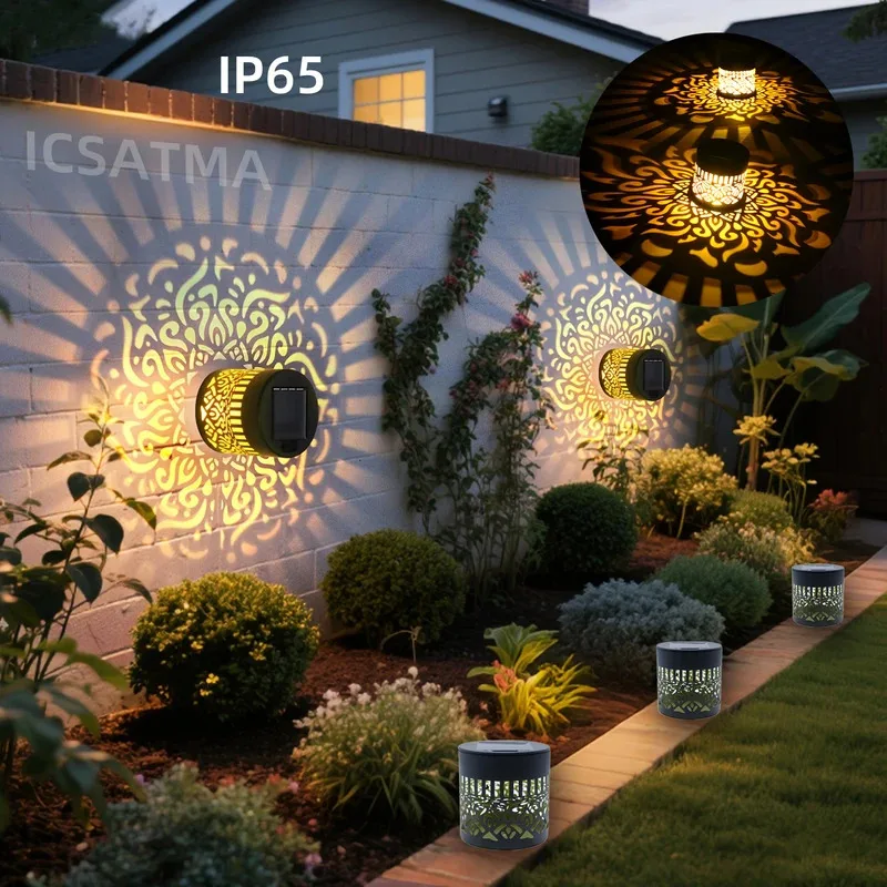 Solar Mandala Lights Metal Waterproof Outdoor Garden Decor Wall Lamp for Fence Patio Backyard Deck Step Post Night Light
Solar Mandala Lights Metal Waterproof Outdoor Garden Decor Wall Lamp for Fence Patio Backyard Deck Step Post Night Light