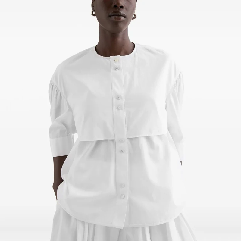 Ele mat German Sle Loose Fit round Ne mid Sve irt Doll irt Layered Design Comfortable Breathable Women'...
Ele mat German Sle Loose Fit round Ne mid Sve irt Doll irt Layered Design Comfortable Breathable Women'...