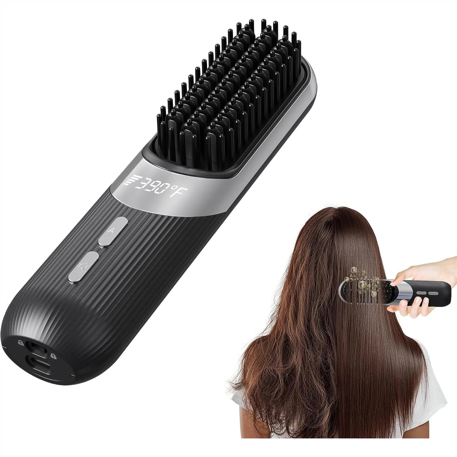 Cordless Hair Styling Brush 2-in-1 AI Smart Styler with Fast Heat 30s USB Rechargeable for Travel
Cordless Hair Styling Brush 2-in-1 AI Smart Styler with Fast Heat 30s USB Rechargeable for Travel