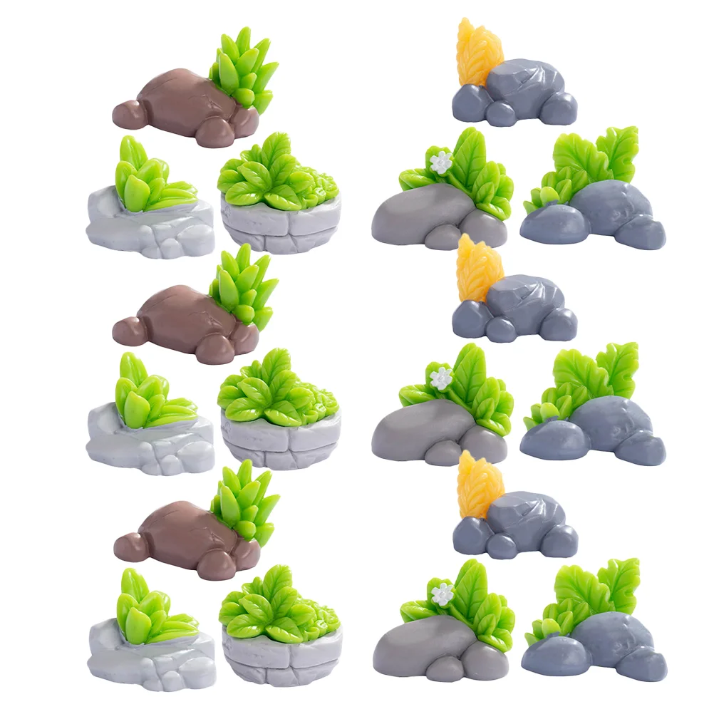 18 Pcs Micro Landscape Decoration Miniature Garden Figurines Crafts Accessories Fake Plant Filler Rocks Resin
18 Pcs Micro Landscape Decoration Miniature Garden Figurines Crafts Accessories Fake Plant Filler Rocks Resin