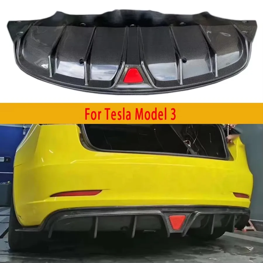 For Tesla Model 3 Carbon Fiber Car Rear Bumper Diffuser Rear Splitters Spoiler Back lip Car Accessories Upgrade body kit
For Tesla Model 3 Carbon Fiber Car Rear Bumper Diffuser Rear Splitters Spoiler Back lip Car Accessories Upgrade body kit