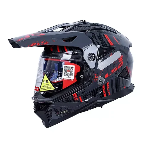 Casco moto fuoristrada originale LS2 PIONEER II caschi motocross ls2 MX702