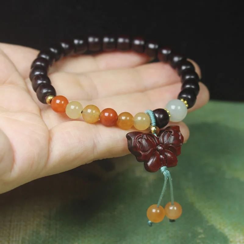 Zambia Red Sandalwood Apple Beads 5*7 Butterfly Bracelet Simple Forest Style Sandalwood Prayer Beads Jewelry Gifts
Zambia Red Sandalwood Apple Beads 5*7 Butterfly Bracelet Simple Forest Style Sandalwood Prayer Beads Jewelry Gifts