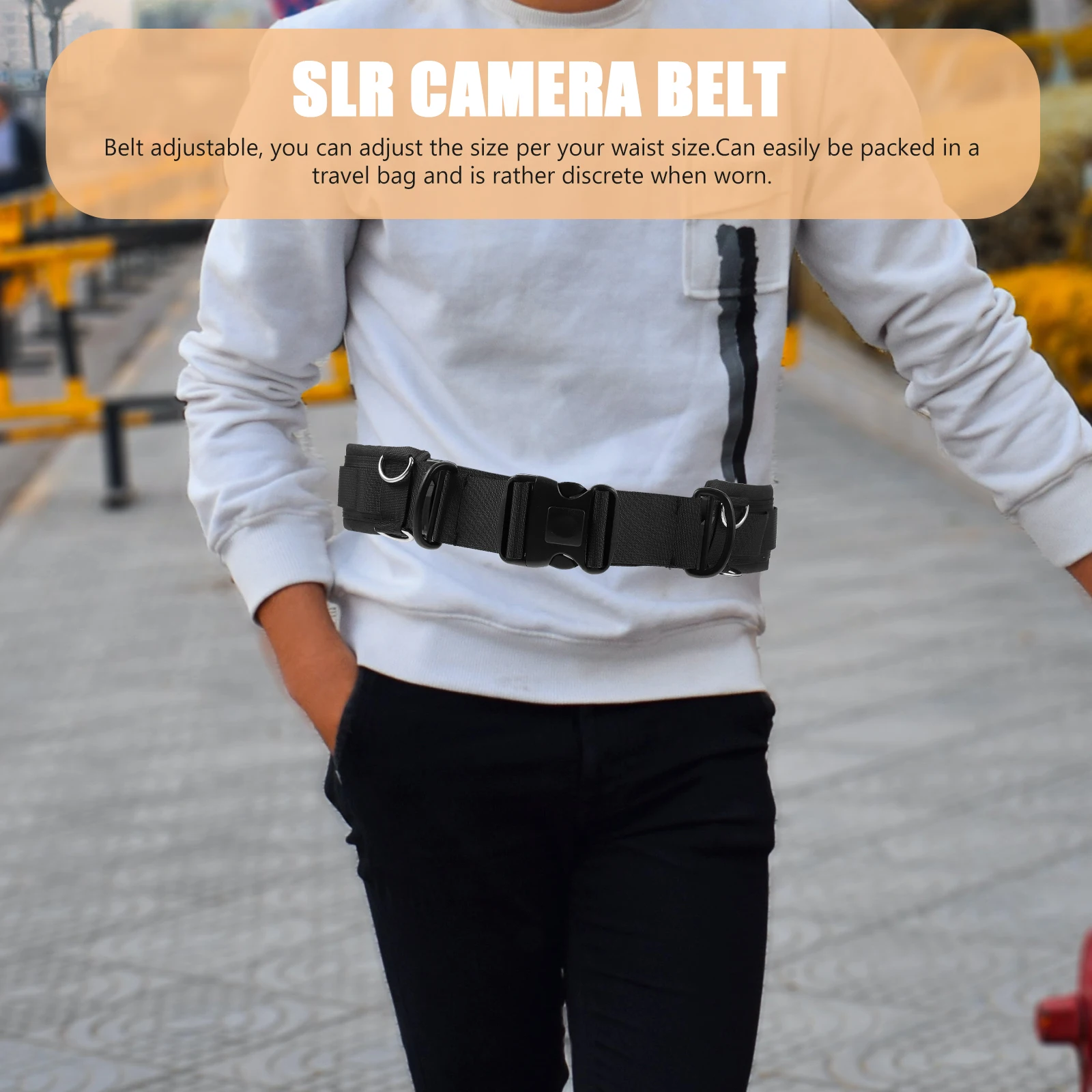 1pc Camera Belt Photography Waist Belt Multi-Function Adjustable Wristband Strap Black Durable Nylon Breathable Expandable
1pc Camera Belt Photography Waist Belt Multi-Function Adjustable Wristband Strap Black Durable Nylon Breathable Expandable