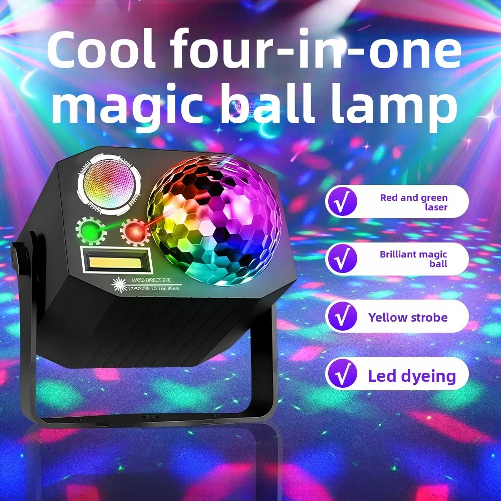 New 4-in-1 Laser Magic Ball Stage Light Voice-activated Strobe Ambient Light LED Laser Laser Light
New 4-in-1 Laser Magic Ball Stage Light Voice-activated Strobe Ambient Light LED Laser Laser Light