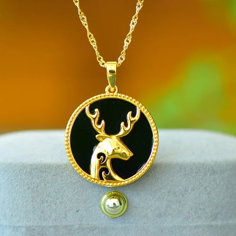 Изысканный медный инкрустированный сапфир Hetian Jade Yilu имеет ваш модный и простой кулон.
Изысканный медный инкрустированный сапфир Hetian Jade Yilu имеет ваш модный и простой кулон.