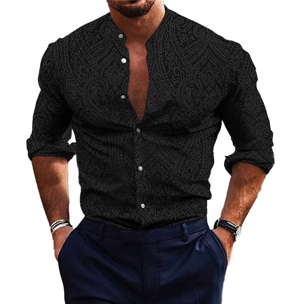 Fashion Stylish Shirt Muscle Printed Band Collar Button Down Casual Dress Up Fitness Long Sleeve Holiday Casual
Fashion Stylish Shirt Muscle Printed Band Collar Button Down Casual Dress Up Fitness Long Sleeve Holiday Casual