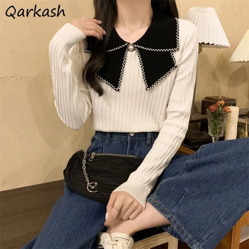 Chic Vintage Sweaters Knitted Pullovers Women Elegant Spliced Newly Autumn French Style Fashion Ladies High Street Long Sleeve
Chic Vintage Sweaters Knitted Pullovers Women Elegant Spliced Newly Autumn French Style Fashion Ladies High Street Long Sleeve