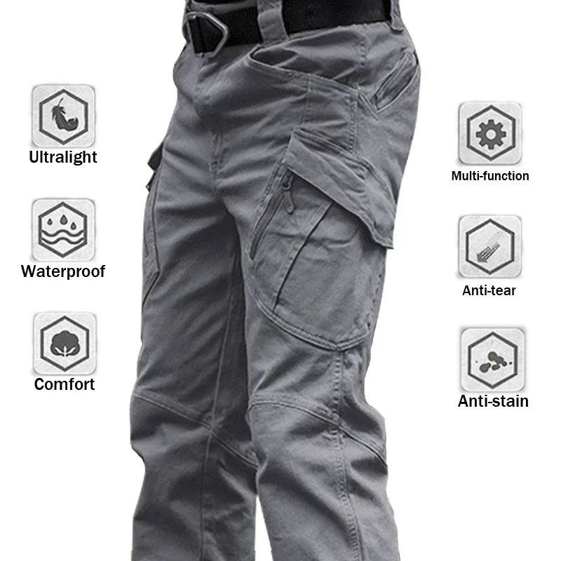 Men's Tactical Pants Multi Pocket Elastic Waist Hunting Trousers Male Casual Cargo Pants Men Clothing Slim Fit 5XL Sweatpants 
Men's Tactical Pants Multi Pocket Elastic Waist Hunting Trousers Male Casual Cargo Pants Men Clothing Slim Fit 5XL Sweatpants