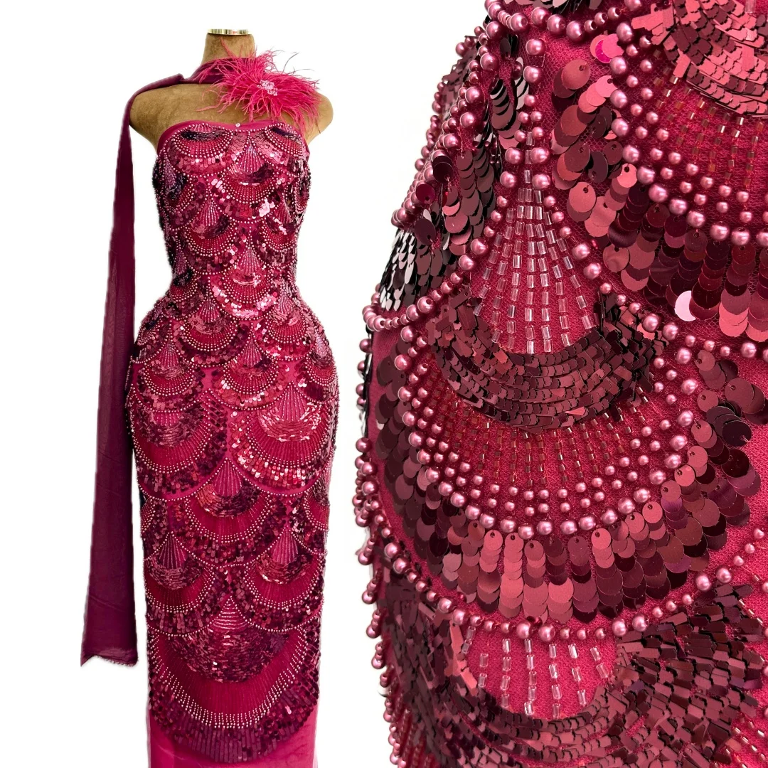 Luxury Beads Lace African 2026 High Quality 5 Yards Handmade beads Sequins Fabric Nigeria For Evening Party Dres
Luxury Beads Lace African 2026 High Quality 5 Yards Handmade beads Sequins Fabric Nigeria For Evening Party Dres