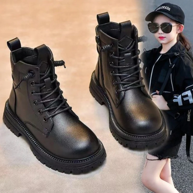 Детские корейские популярные повседневные зимние ботинки в западном стиле с мягкой подошвой, модные универсальные короткие ботинки для девочек
Детские корейские популярные повседневные зимние ботинки в западном стиле с мягкой подошвой, модные универсальные короткие ботинки для девочек