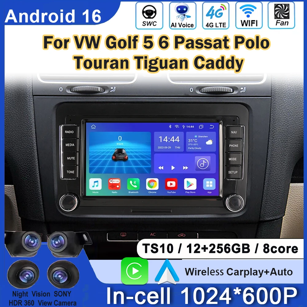 7inch Android Car Radio Navigation Multimedia Player For VW Golf 5 6 Passat Polo Touran Tiguan Caddy Stereo GPS DSP Carplay+Auto
7inch Android Car Radio Navigation Multimedia Player For VW Golf 5 6 Passat Polo Touran Tiguan Caddy Stereo GPS DSP Carplay+Auto
